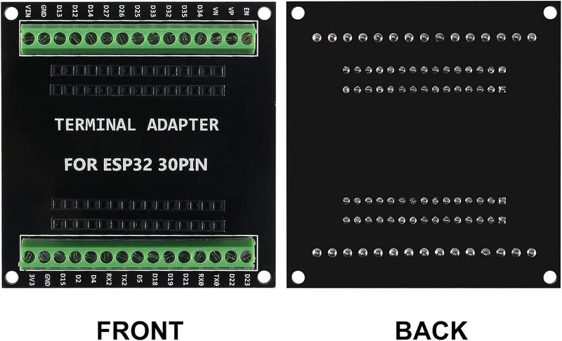 AiTrip 5PCS ESP32 Breakout Board GPIO 1 into 2 Compatible with 30 Pins ESP32S ESP32 Development Board 2.4 GHz Dual Core WLAN WiFi + Bluetooth 2-in-1 Microcontroller ESP-WROOM-32 Chip for Arduino - Image 5